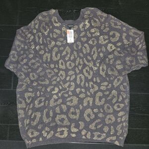 Torrid Animal Print Sweater size 3 New